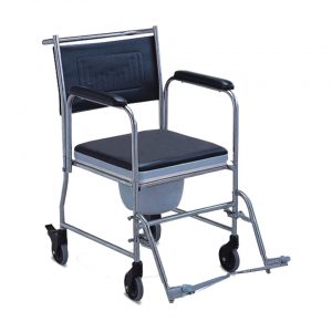 รถเข็นนั่งถ่าย สแตนเลส Commode Wheelchair – Fs691s